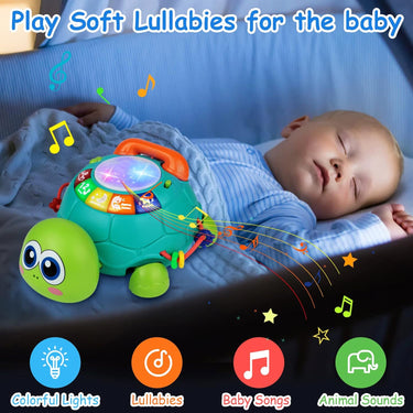 Multifunction Crawling Turtle Phone With Light And Sound